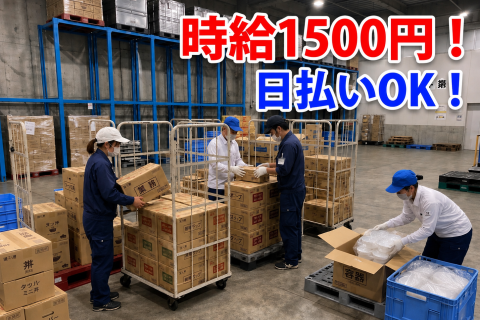 高時給！副収入GET！　土日限定　食品のピッキング